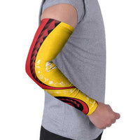 Papua New Guinea Independence Arm Sleeves Special Style Yellow Version LT05 - Polynesian Pride