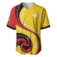 Papua New Guinea Independence Baseball Jersey Special Style Yellow Version LT05 Yellow - Polynesian Pride