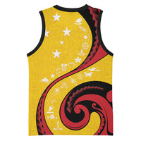 Papua New Guinea Independence Basketball Jersey Special Style Yellow Version LT05 - Polynesian Pride