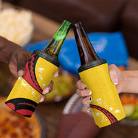 Papua New Guinea Independence 4 in 1 Can Cooler Tumbler Special Style Yellow Version LT05 - Polynesian Pride
