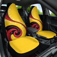 Papua New Guinea Independence Car Seat Cover Special Style Yellow Version LT05 One Size Yellow - Polynesian Pride