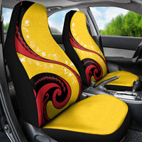 Papua New Guinea Independence Car Seat Cover Special Style Yellow Version LT05 - Polynesian Pride