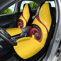 Papua New Guinea Independence Car Seat Cover Special Style Yellow Version LT05 - Polynesian Pride