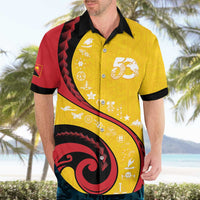Papua New Guinea Independence Hawaiian Shirt Special Style Yellow Version LT05 - Polynesian Pride