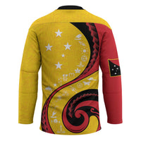 Papua New Guinea 50th Independence Anniversary Hockey Jersey Special Style Yellow Version - Polynesian Pride