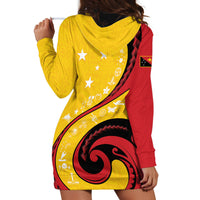 Papua New Guinea Independence Hoodie Dress Special Style Yellow Version LT05 - Polynesian Pride