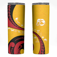 Papua New Guinea Independence Skinny Tumbler Special Style Yellow Version LT05 Yellow - Polynesian Pride