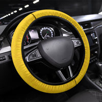 Papua New Guinea Independence Steering Wheel Cover Special Style Yellow Version LT05 Universal Fit Yellow - Polynesian Pride