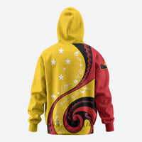 Papua New Guinea Independence Zip Hoodie Special Style Yellow Version LT05 - Polynesian Pride