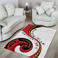 Papua New Guinea Independence Area Rug Special Style White Version LT05 - Polynesian Pride