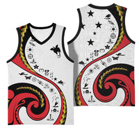 Papua New Guinea Independence Basketball Jersey Special Style White Version LT05 - Polynesian Pride