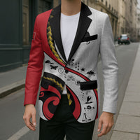 Papua New Guinea Independence Blazer Special Style White Version LT05 - Polynesian Pride