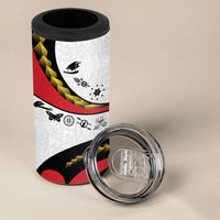 Papua New Guinea Independence 4 in 1 Can Cooler Tumbler Special Style White Version LT05 - Polynesian Pride