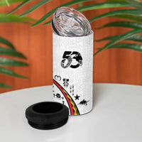 Papua New Guinea Independence 4 in 1 Can Cooler Tumbler Special Style White Version LT05 - Polynesian Pride