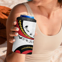 Papua New Guinea Independence 4 in 1 Can Cooler Tumbler Special Style White Version LT05 - Polynesian Pride