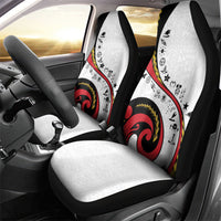 Papua New Guinea Independence Car Seat Cover Special Style White Version LT05 - Polynesian Pride