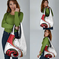 Papua New Guinea Independence Grocery Bag Special Style White Version LT05 - Polynesian Pride