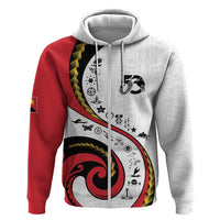 Papua New Guinea Independence Hoodie Special Style White Version LT05 - Polynesian Pride