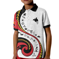 Papua New Guinea Independence Kid Polo Shirt Special Style White Version LT05 Kid White - Polynesian Pride