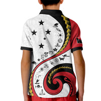 Papua New Guinea Independence Kid Polo Shirt Special Style White Version LT05 - Polynesian Pride