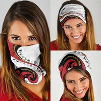Papua New Guinea Independence Neck Gaiter Special Style White Version LT05 - Polynesian Pride