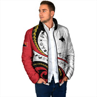 Papua New Guinea Independence Padded Jacket Special Style White Version LT05 - Polynesian Pride
