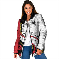 Papua New Guinea Independence Padded Jacket Special Style White Version LT05 - Polynesian Pride