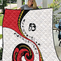 Papua New Guinea Independence Quilt Special Style White Version LT05 White - Polynesian Pride