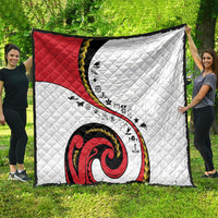 Papua New Guinea Independence Quilt Special Style White Version LT05 - Polynesian Pride