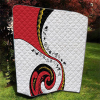 Papua New Guinea Independence Quilt Special Style White Version LT05 - Polynesian Pride