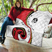 Papua New Guinea Independence Quilt Special Style White Version LT05 - Polynesian Pride