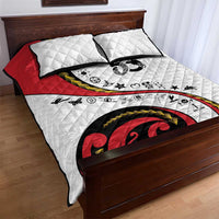 Papua New Guinea Independence Quilt Bed Set Special Style White Version LT05 - Polynesian Pride