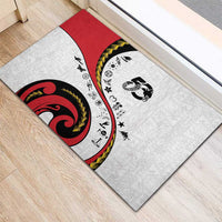 Papua New Guinea Independence Rubber Doormat Special Style White Version LT05 - Polynesian Pride