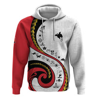 Papua New Guinea Independence Zip Hoodie Special Style White Version LT05 Pullover Hoodie White - Polynesian Pride