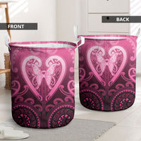 Aotearoa Breast Cancer Laundry Basket Maori Tribal Pattern LT05 - Polynesian Pride