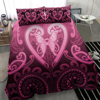 Aotearoa Breast Cancer Bedding Set Maori Tribal Pattern LT05 - Polynesian Pride