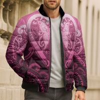 Aotearoa Breast Cancer Bomber Puffer Jacket Maori Tribal Pattern LT05 - Polynesian Pride