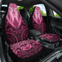 Aotearoa Breast Cancer Car Seat Cover Maori Tribal Pattern LT05 One Size Pink - Polynesian Pride