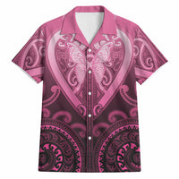 Aotearoa Breast Cancer Hawaiian Shirt Maori Tribal Pattern LT05 Pink - Polynesian Pride