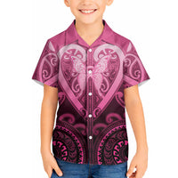 Aotearoa Breast Cancer Hawaiian Shirt Maori Tribal Pattern LT05 - Polynesian Pride