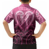 Aotearoa Breast Cancer Hawaiian Shirt Maori Tribal Pattern LT05 - Polynesian Pride
