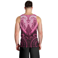 Aotearoa Breast Cancer Men Tank Top Maori Tribal Pattern LT05 - Polynesian Pride