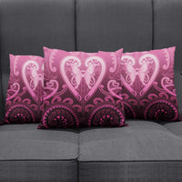 Aotearoa Breast Cancer Pillow Cover Maori Tribal Pattern LT05 - Polynesian Pride
