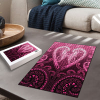 Aotearoa Breast Cancer Puzzle Maori Tribal Pattern LT05 - Polynesian Pride