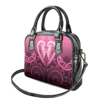 Aotearoa Breast Cancer Shoulder Handbag Maori Tribal Pattern LT05 - Polynesian Pride