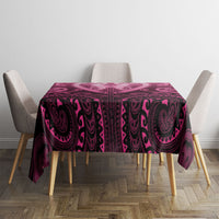 Aotearoa Breast Cancer Tablecloth Maori Tribal Pattern LT05 - Polynesian Pride