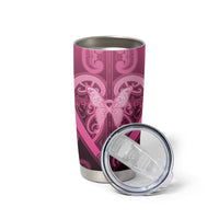 Aotearoa Breast Cancer Tumbler Cup Maori Tribal Pattern LT05 - Polynesian Pride