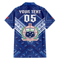 Toa Samoa Rugby Custom Family Matching Off The Shoulder Long Sleeve Dress and Hawaiian Shirt Samoan Pride With Tribal Pattern - Polynesian Pride