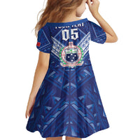 Toa Samoa Rugby Custom Family Matching Summer Maxi Dress and Hawaiian Shirt Samoan Pride With Tribal Pattern - Polynesian Pride
