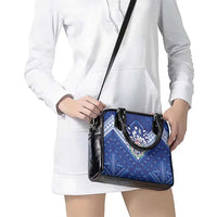 Toa Samoa Rugby Shoulder Handbag Samoan Pride With Tribal Pattern - Polynesian Pride
